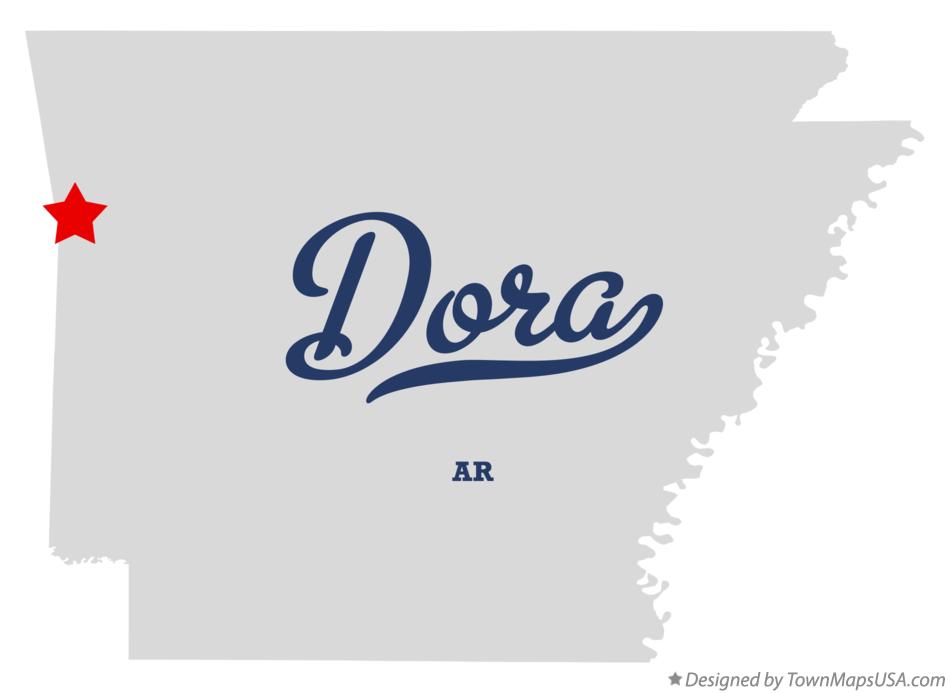 Map of Dora Arkansas AR