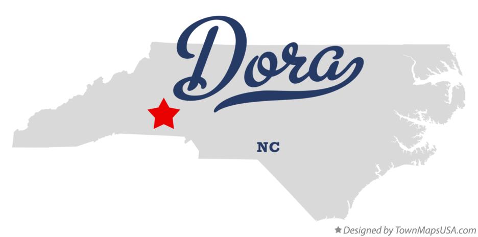 Map of Dora North Carolina NC