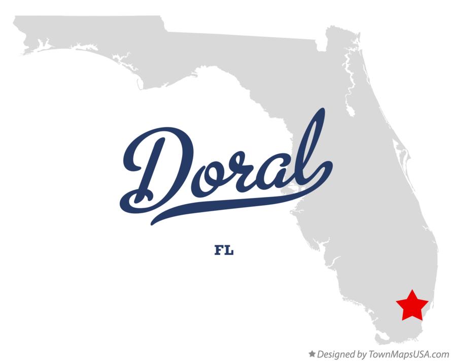 Map of Doral Florida FL