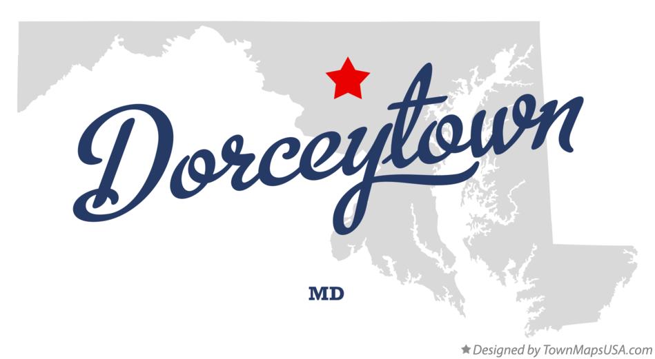 Map of Dorceytown Maryland MD