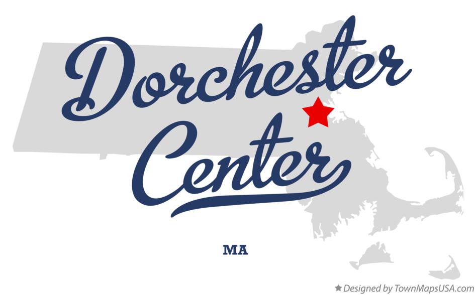 Map of Dorchester Center Massachusetts MA