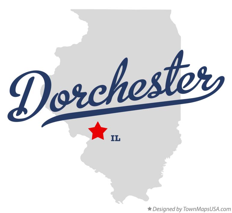 Map of Dorchester Illinois IL