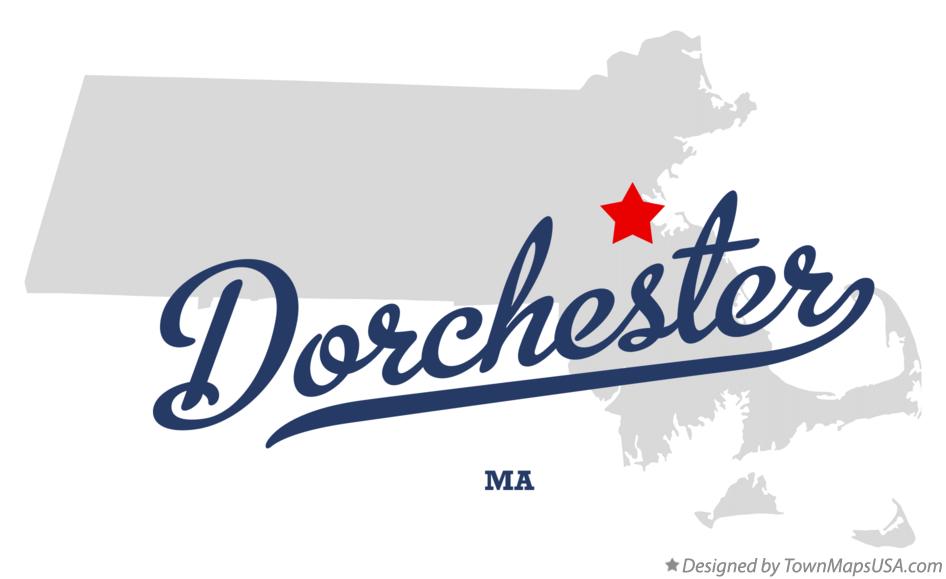 Map of Dorchester Massachusetts MA