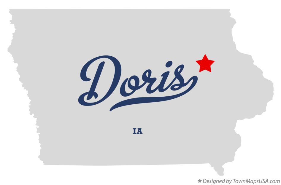 Map of Doris Iowa IA