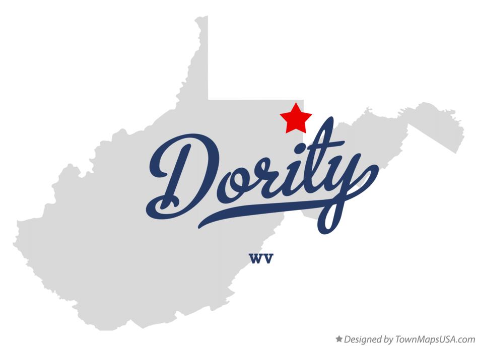 Map of Dority West Virginia WV