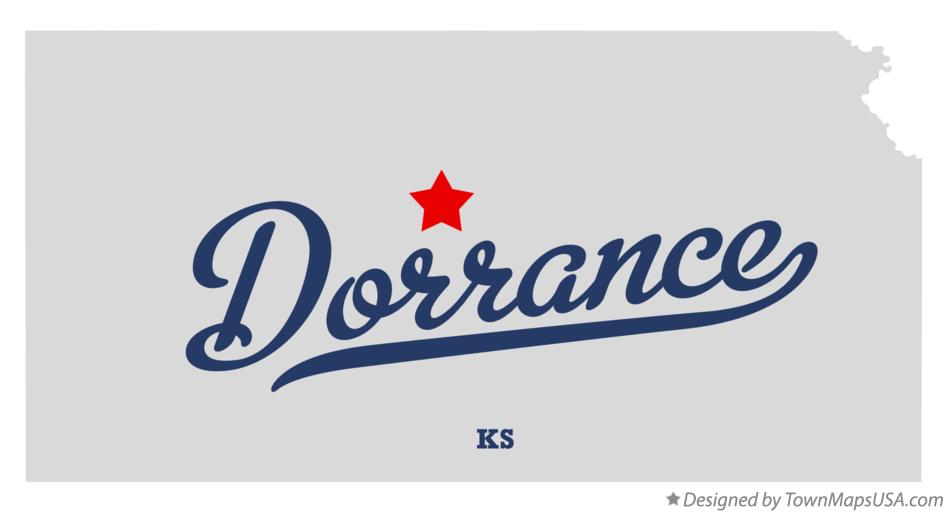 Map of Dorrance Kansas KS