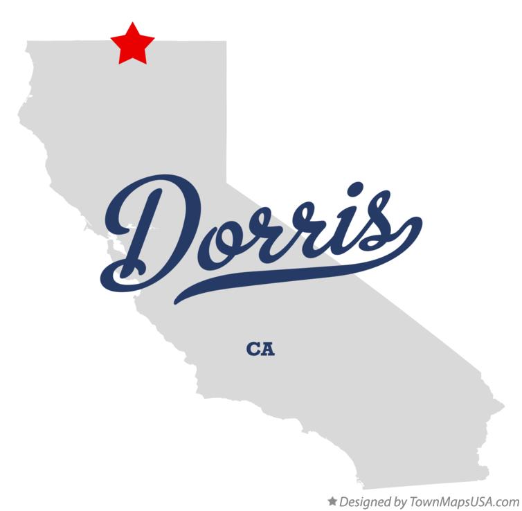 Map of Dorris California CA