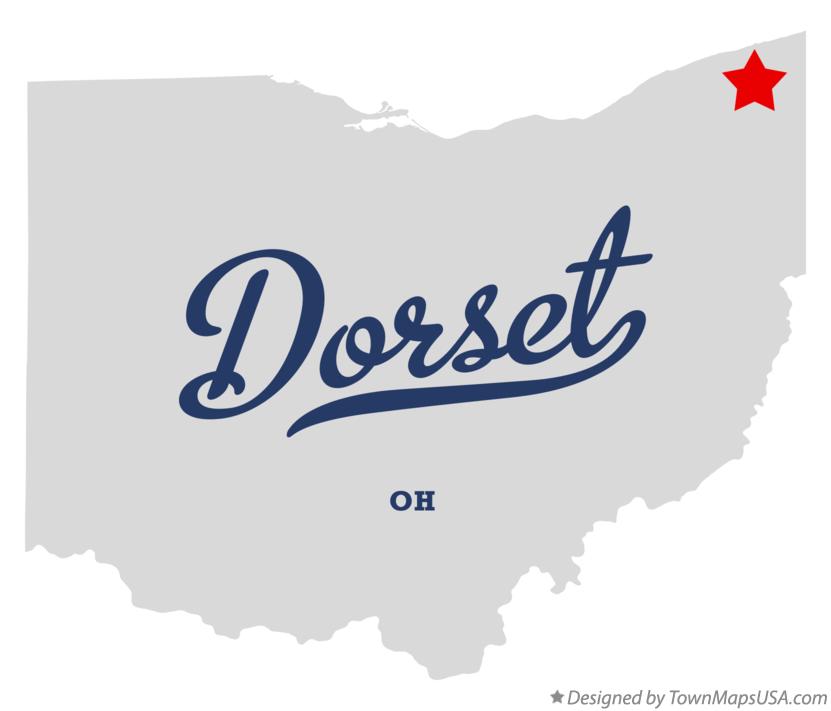 Map of Dorset Ohio OH