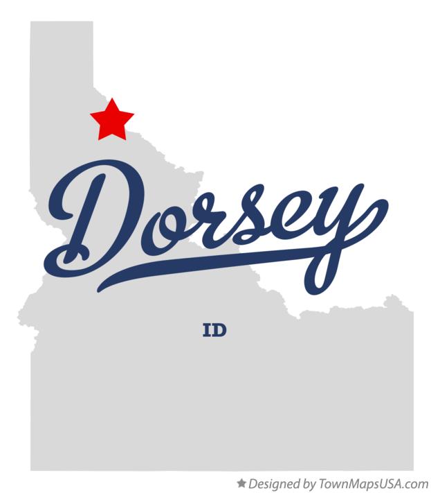 Map of Dorsey Idaho ID