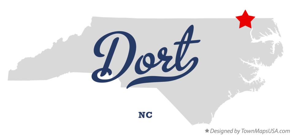 Map of Dort North Carolina NC