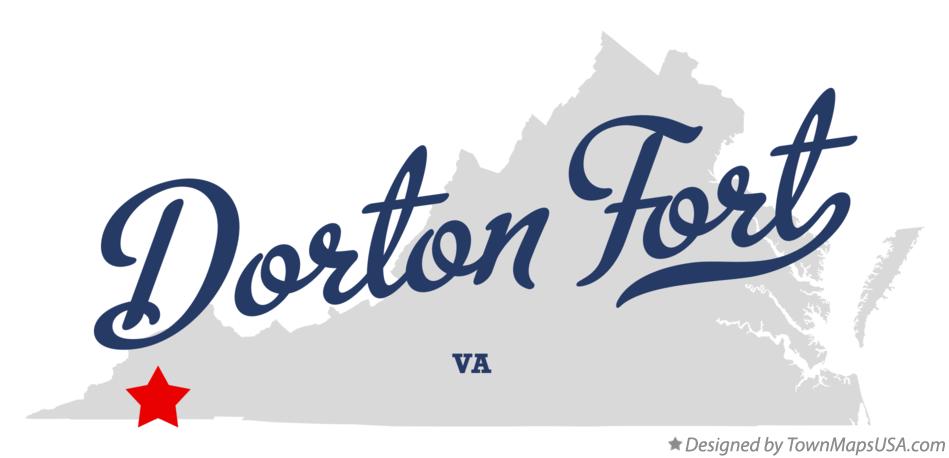 Map of Dorton Fort Virginia VA