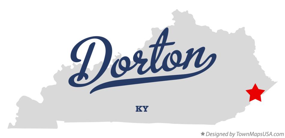 Map of Dorton Kentucky KY