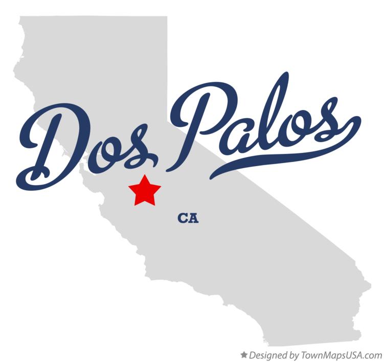 Map of Dos Palos California CA
