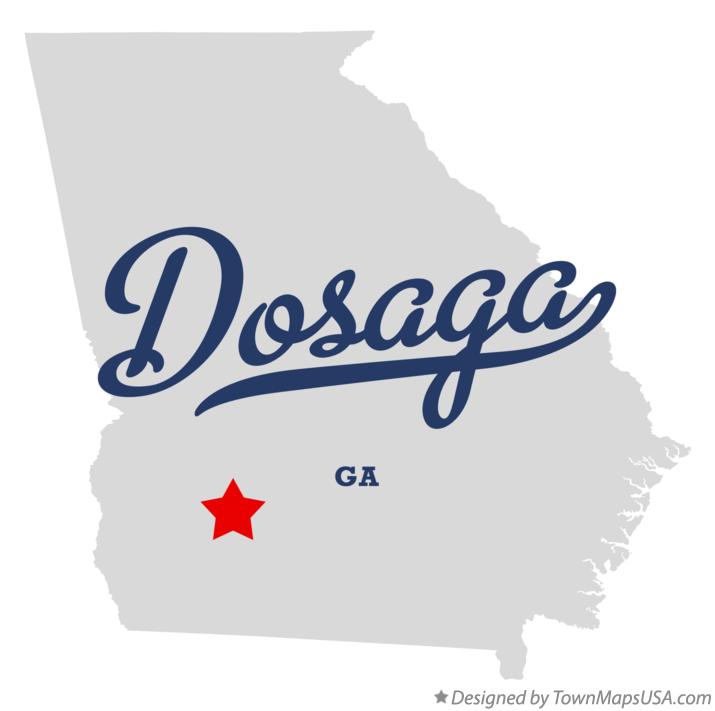 Map of Dosaga Georgia GA