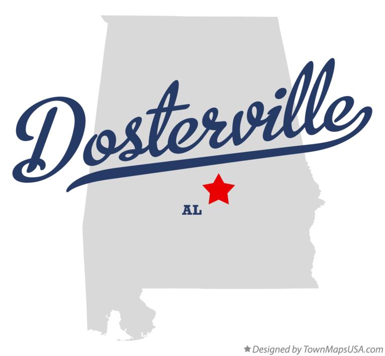Map of Dosterville Alabama AL