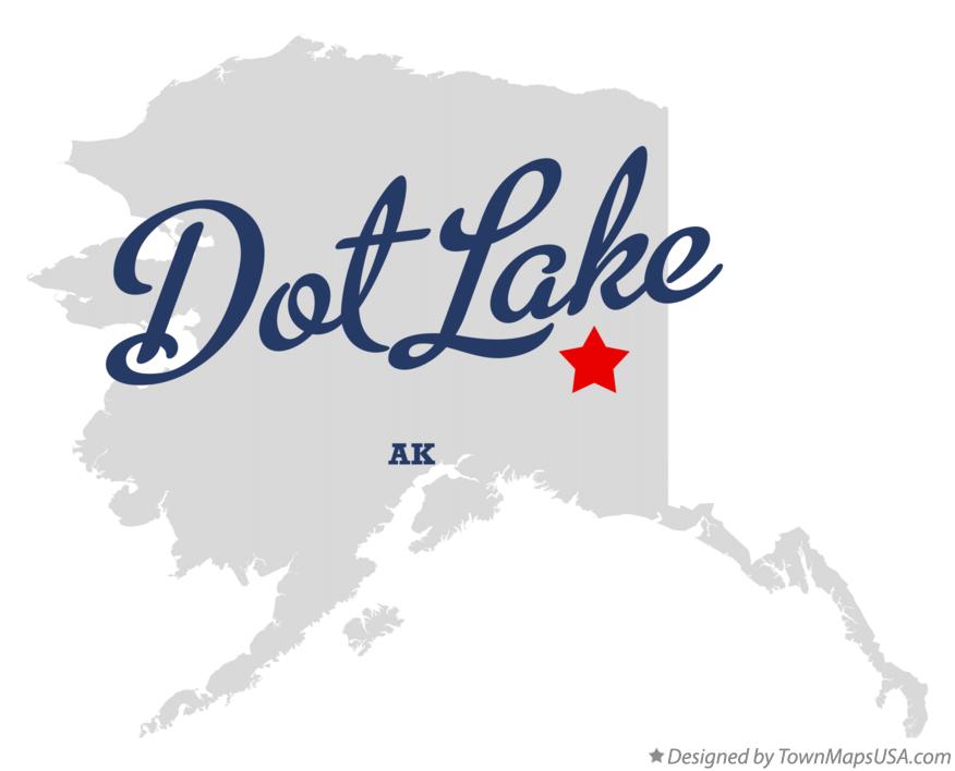 Map of Dot Lake Alaska AK