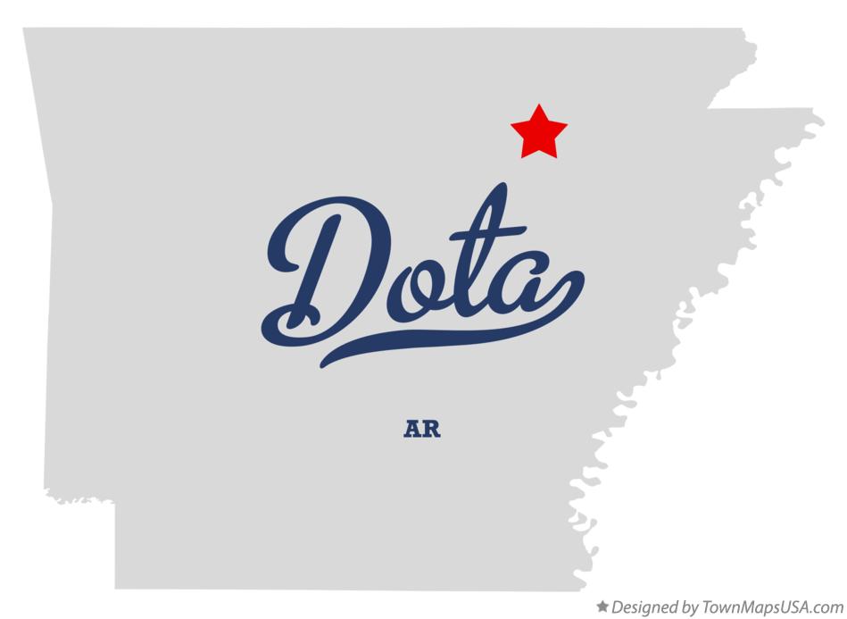 Map of Dota Arkansas AR