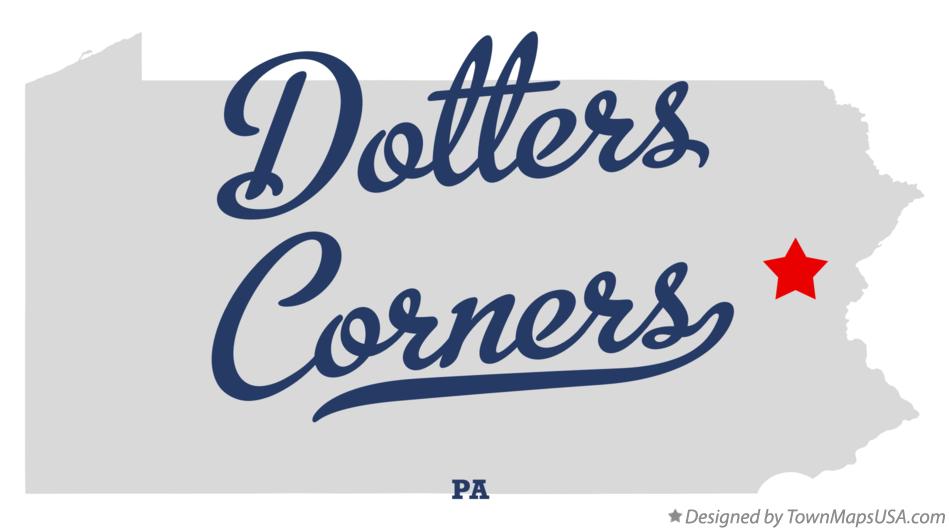 Map of Dotters Corners Pennsylvania PA