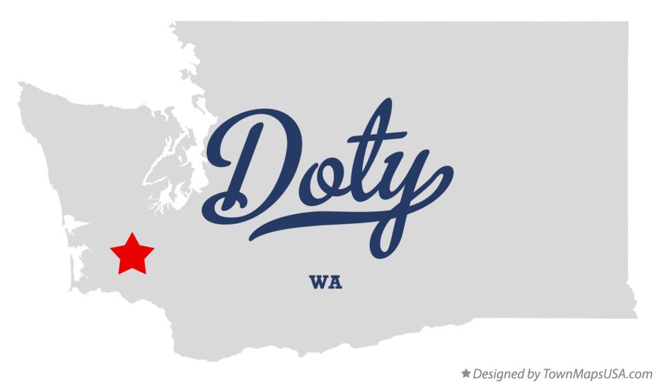 Map of Doty Washington WA
