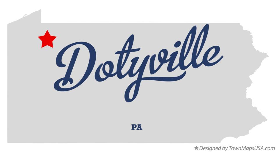 Map of Dotyville Pennsylvania PA