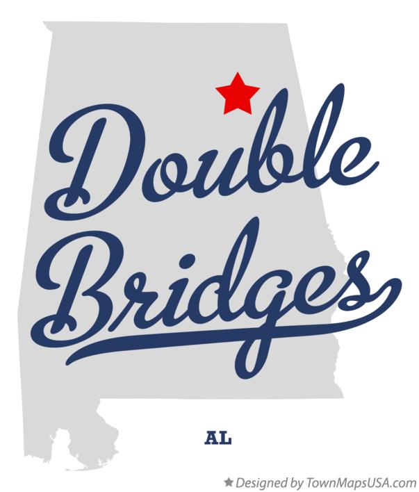 Map of Double Bridges Alabama AL