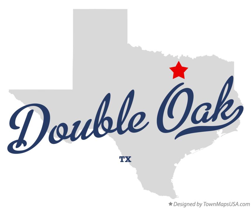 Map of Double Oak Texas TX