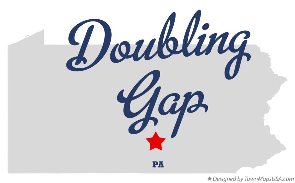 Map of Doubling Gap Pennsylvania PA