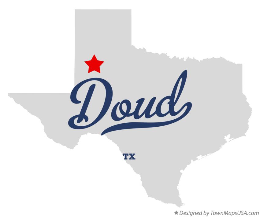 Map of Doud Texas TX