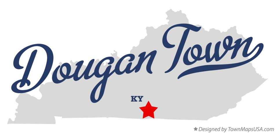 Map of Dougan Town Kentucky KY