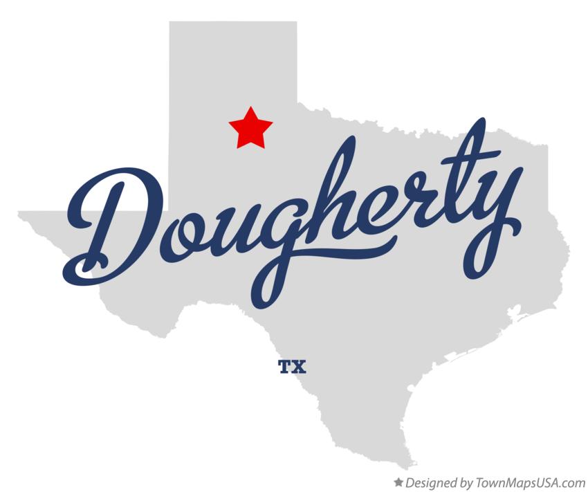 Map of Dougherty Texas TX
