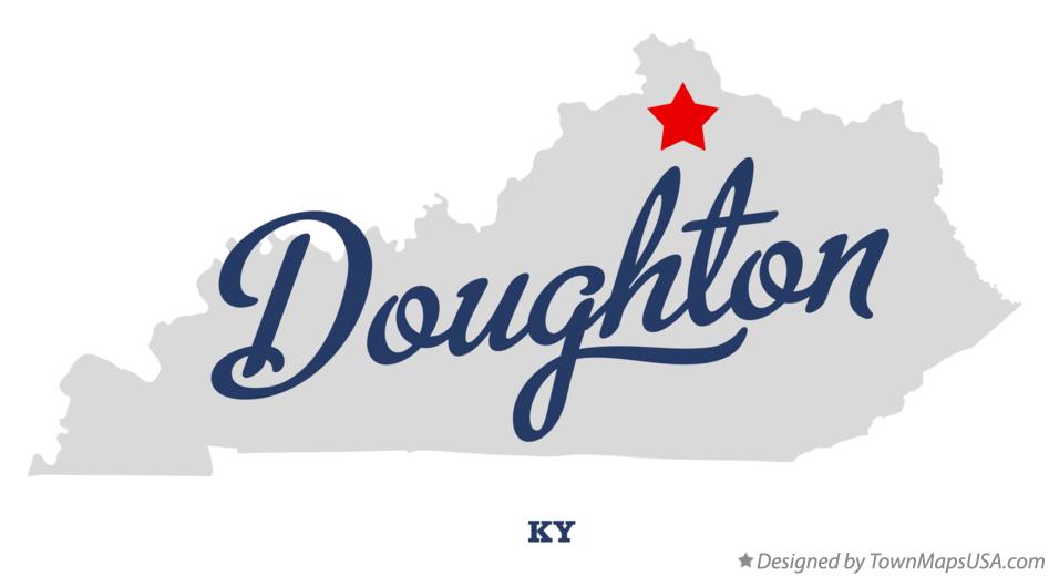 Map of Doughton Kentucky KY