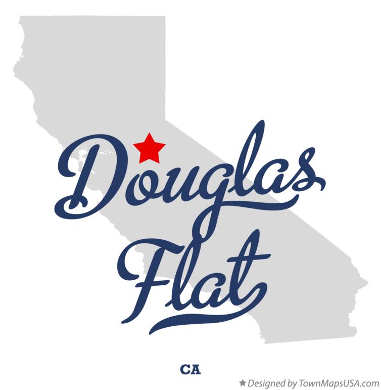 Map of Douglas Flat California CA