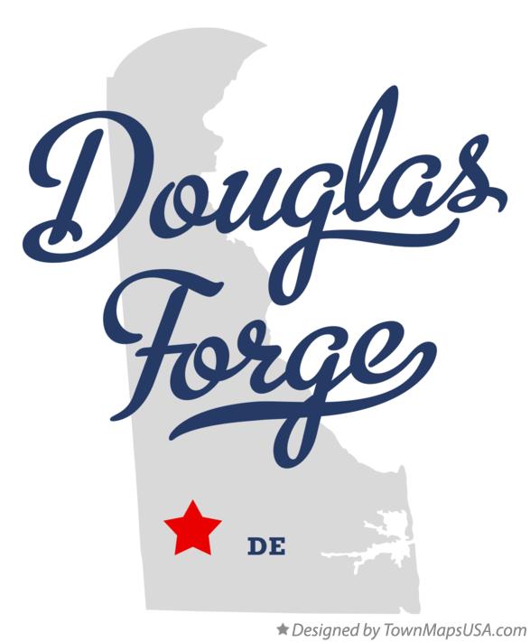 Map of Douglas Forge Delaware DE