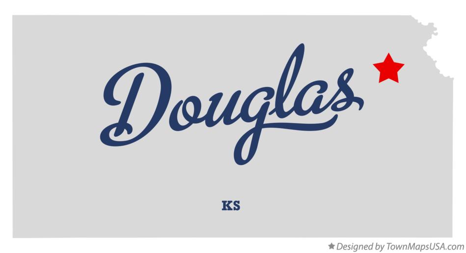 Map of Douglas Kansas KS