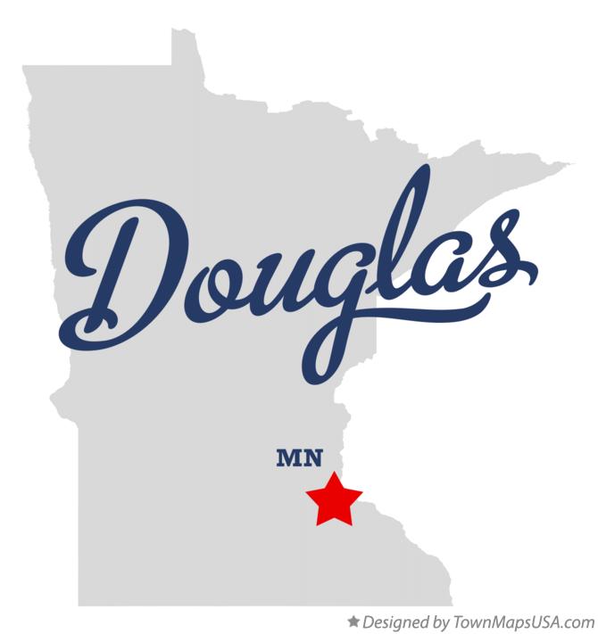Map of Douglas Minnesota MN