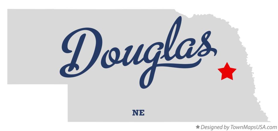 Map of Douglas Nebraska NE