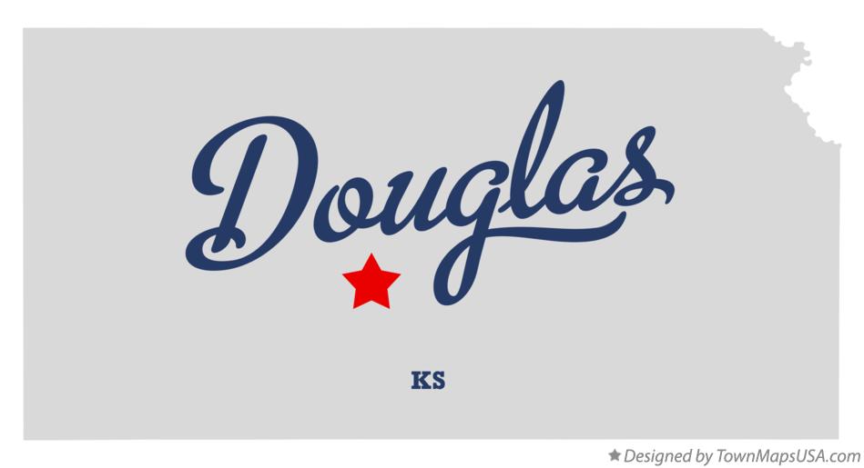 Map of Douglas Kansas KS