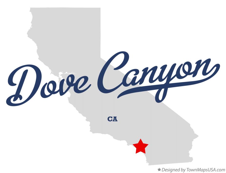 Map of Dove Canyon California CA