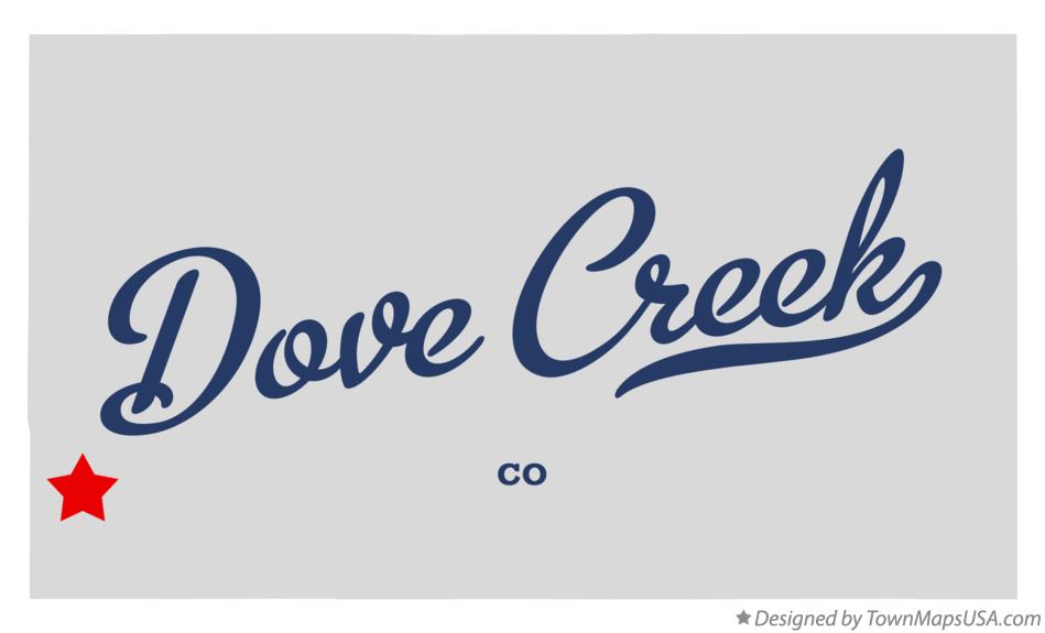 Map of Dove Creek Colorado CO