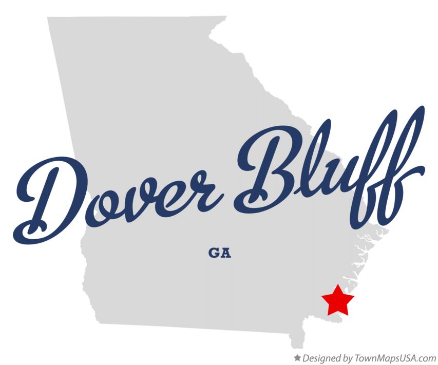 Map of Dover Bluff Georgia GA