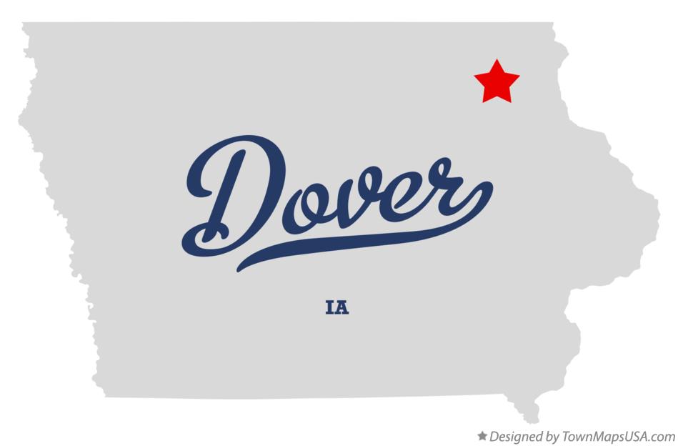 Map of Dover Iowa IA
