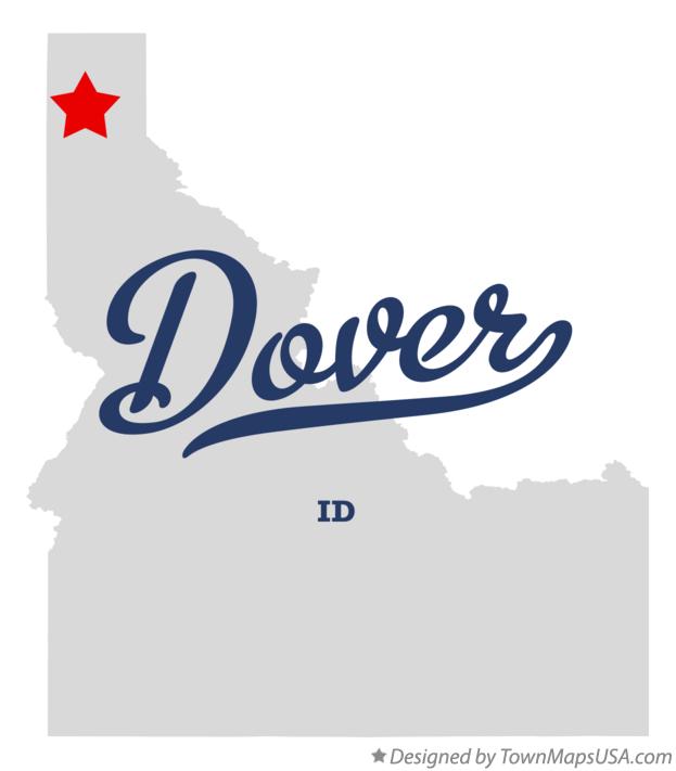 Map of Dover Idaho ID