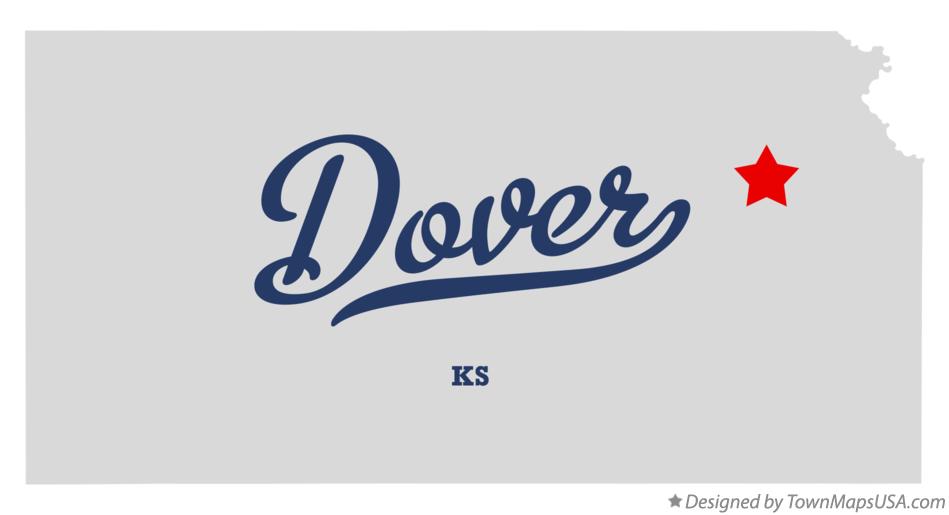 Map of Dover Kansas KS