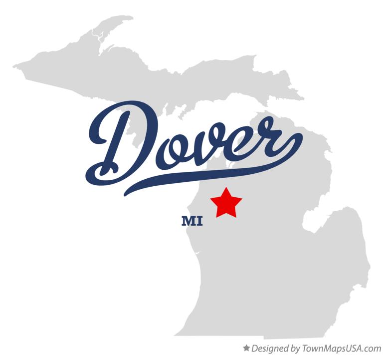 Map of Dover Michigan MI
