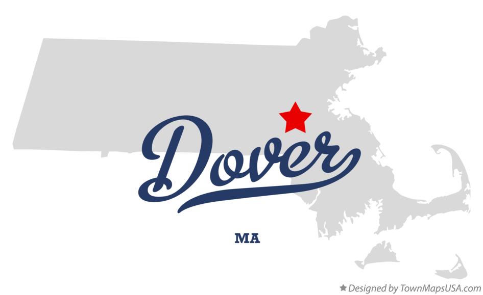 Map of Dover Massachusetts MA