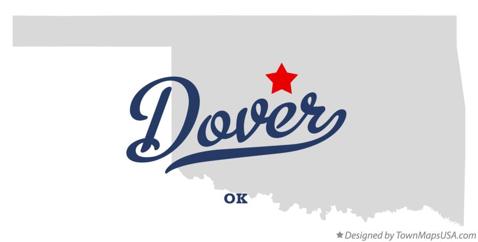Map of Dover Oklahoma OK