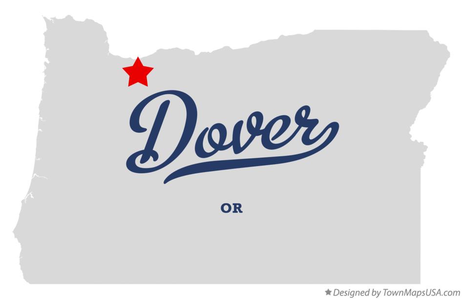 Map of Dover Oregon OR