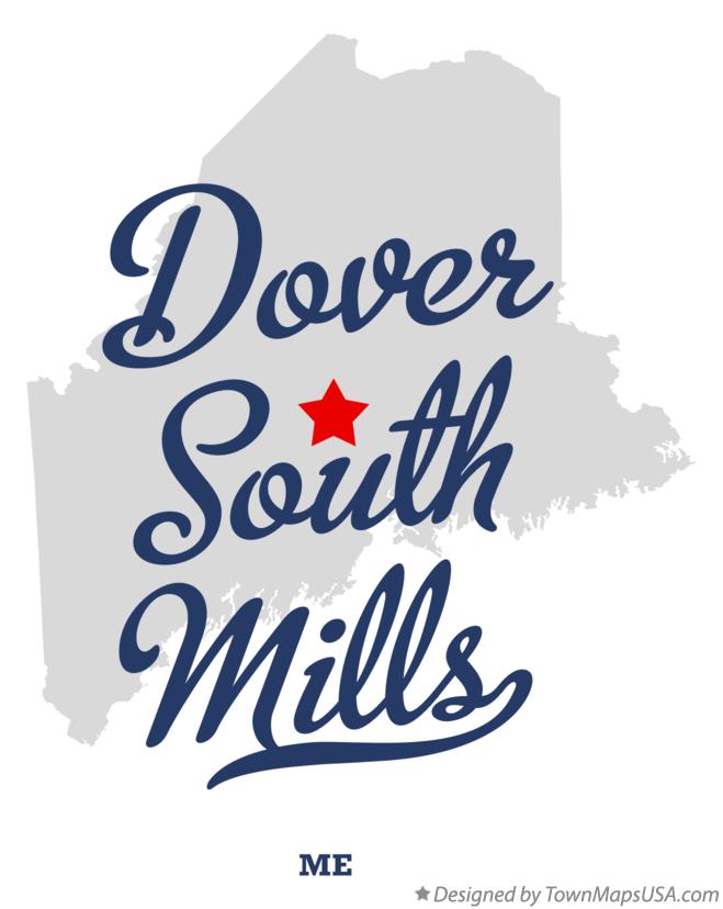 Map of Dover South Mills Maine ME