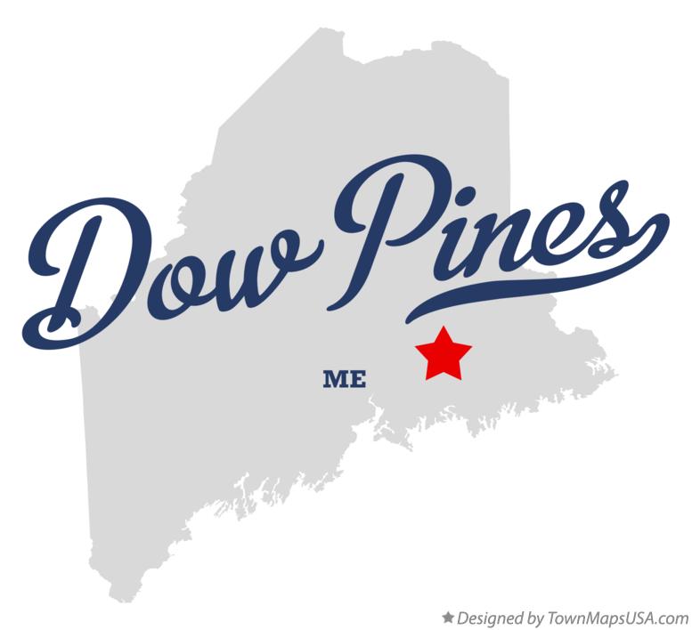 Map of Dow Pines Maine ME