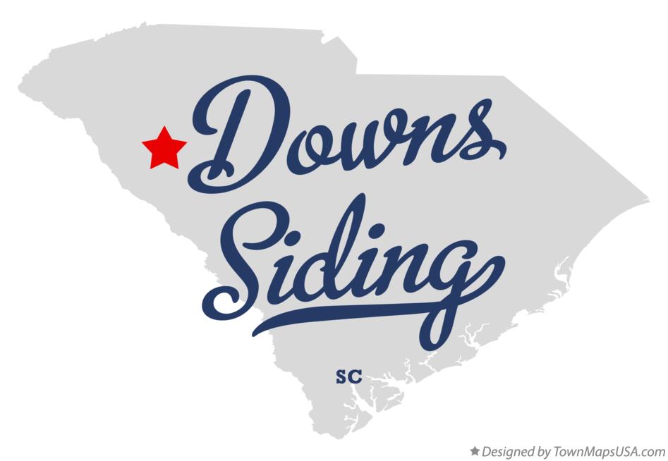 Map of Downs Siding South Carolina SC